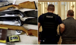 Groził żonie śmiercią i miał arsenał w domu! 54-latek trafił za kraty