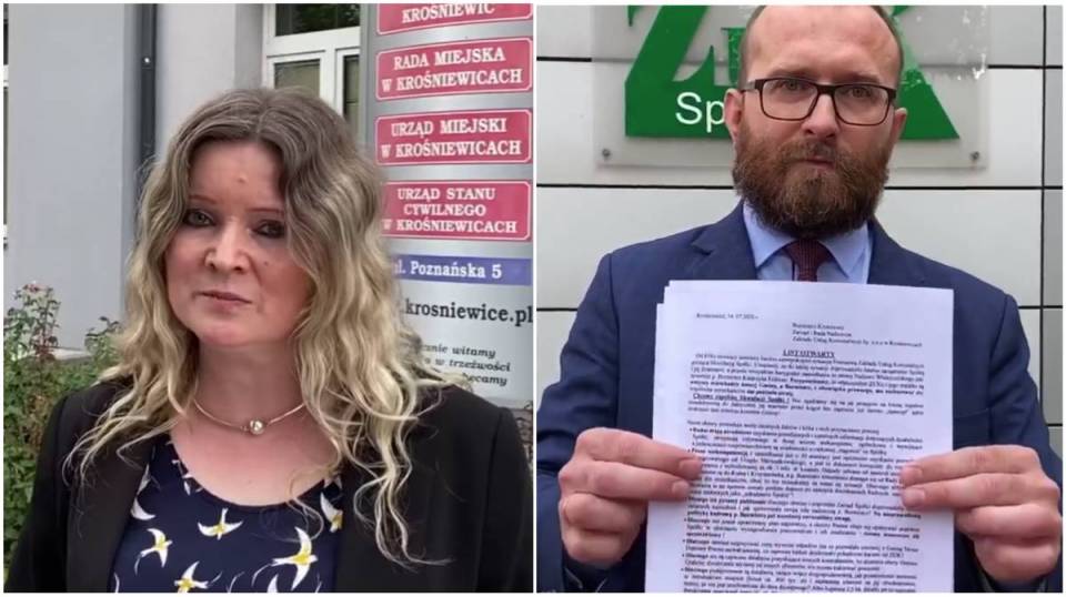 Krośniewice: Kłamstwo i manipulacja radnych, czy zwykła próba przejęcia władzy w gminie? Burmistrz Katarzyna Erdman i Prezes Zarządu ZUK zabierają głos