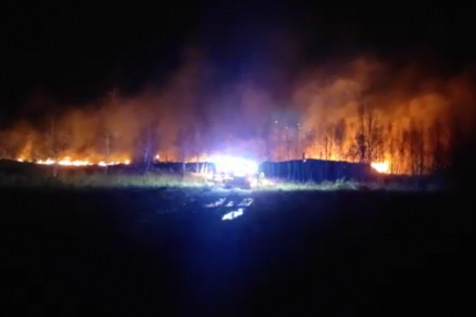Duży pożar przy ul. Miroszewskiej w Zgierzu. Trwa akcja gaśnicza