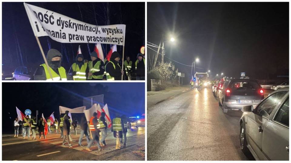 Pracownicy wyszli na ulicę! Protest zatrzymał kierowców w gigantycznych korkach [Foto]