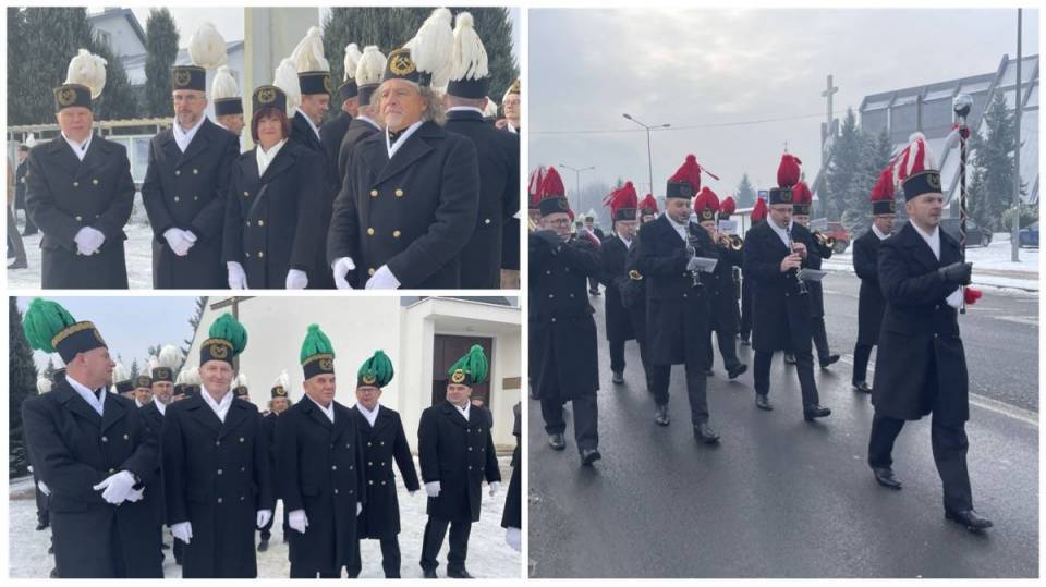 Niech żyje nam górniczy stan! W Bełchatowie trwają obchody Barbórki - pobudka, msza i przemarsz ulicami miasta [Foto]